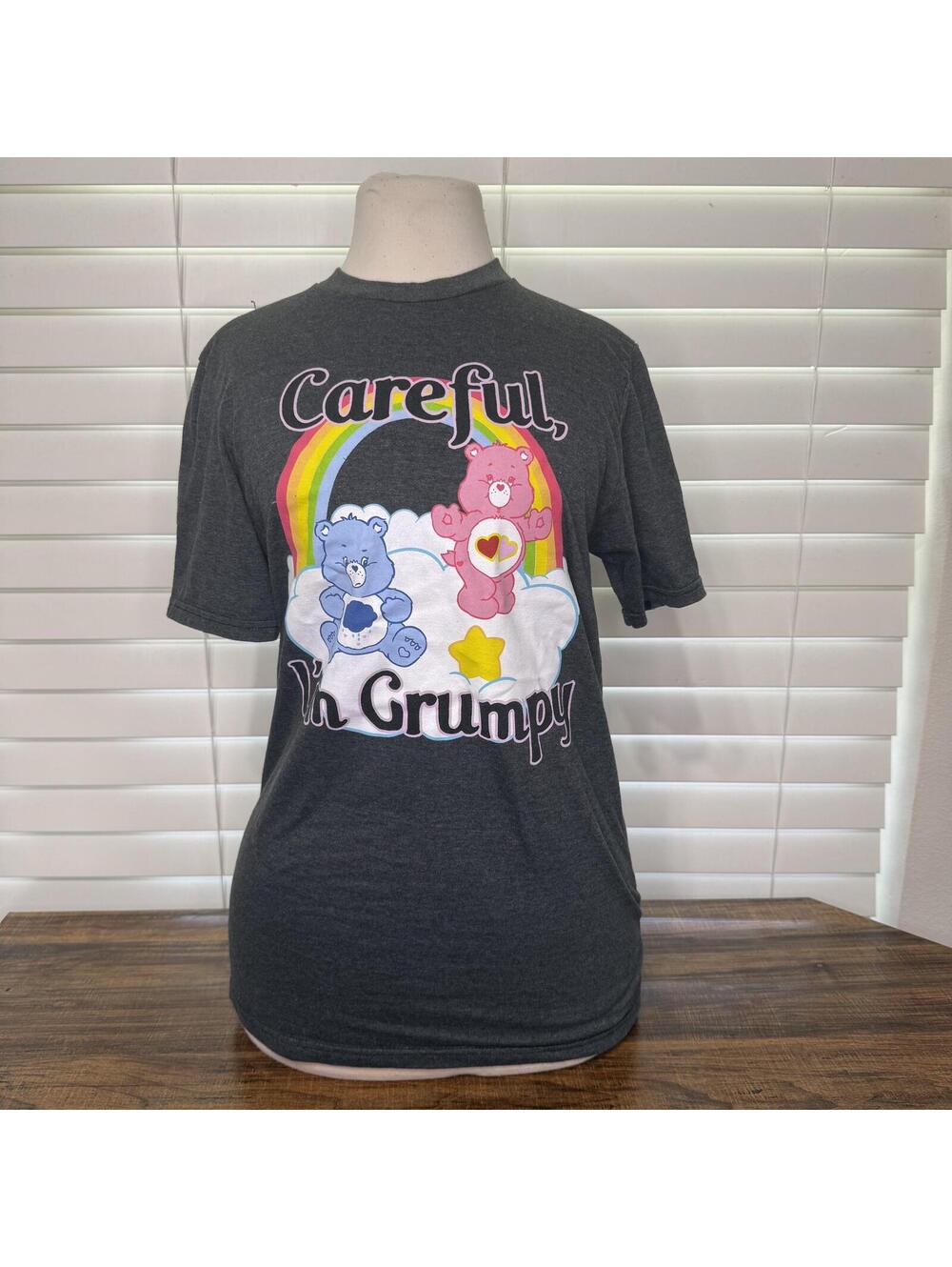 Care Bears "Careful, I'm Grumpy" Graphic T-Shirt Size S